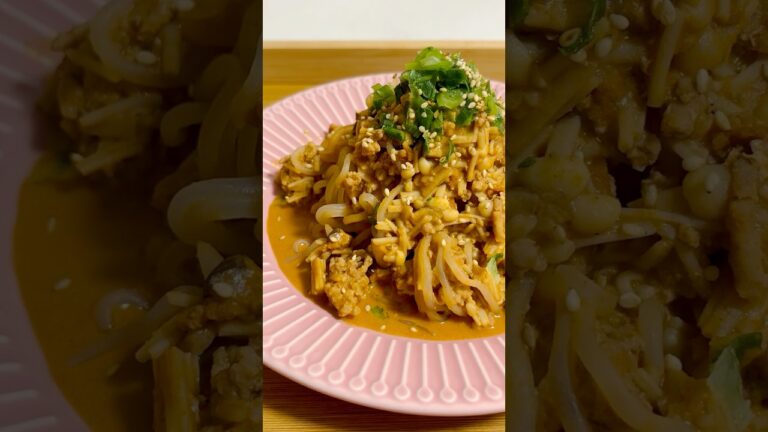 ヘルシー担々麺がもったり濃厚でレンジだけで作れて簡単美味しすぎる #簡単レシピ #料理 #ズボラ飯 #時短レシピ #自炊 #ヘルシー #ダイエット #担々麺 #おうちごはん #おつかれ飯