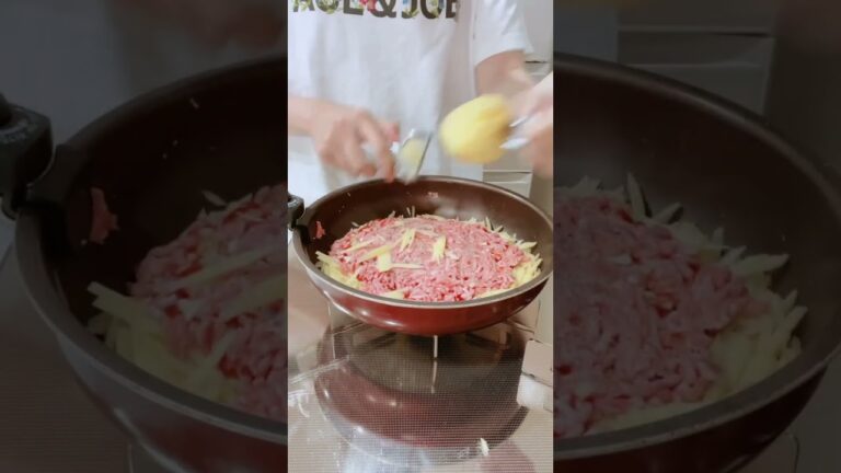 じゃがいもとひき肉のガレット❤️#時短レシピ#お料理動画 #ズボラ飯
