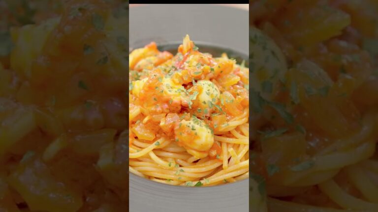 タコのトマトパスタ🐙