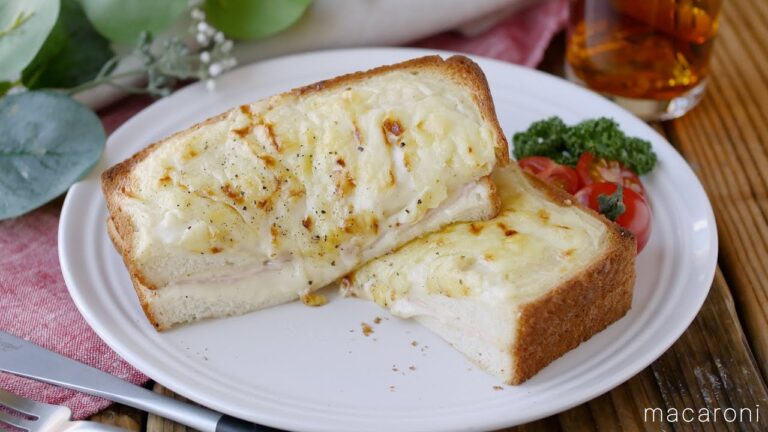 【クロックムッシュ】ホワイトソースはレンジで手軽に！朝食やランチにおすすめ♪｜macaroni（マカロニ）