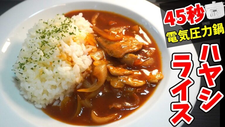 電気圧力鍋で！ ハヤシライス 45秒【電気圧力鍋×冷凍食材で超時短レシピ】【ずんだもん】