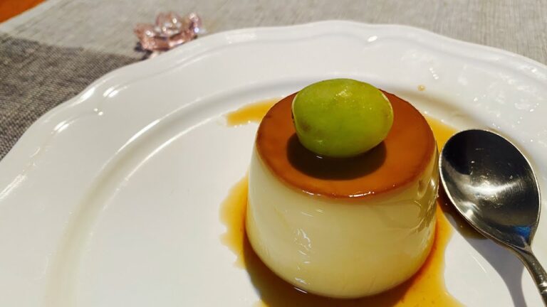 ベイリーズ香味の濃厚なキャラメルプリン（オーブンなし）/プリン専用器具も買わないでIKEAガラスコープをつかている/泡が全然ないなめらかさが出る20200905