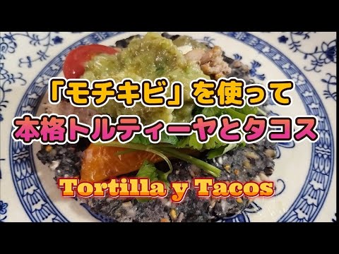 「モチキビ」トウモロコシで作る本格トルティーヤとタコス/Homemade tortilla y tacos