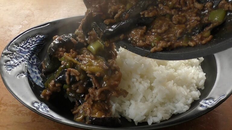 想像のみで作ってみた 恵比寿『天童』のナスかけご飯