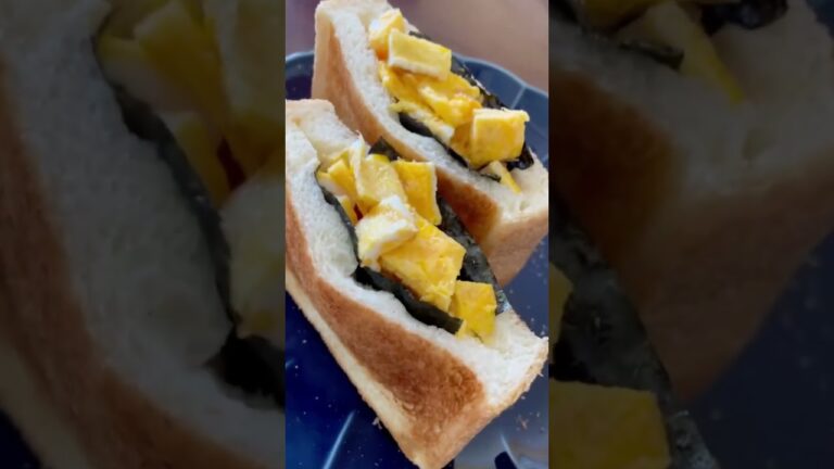 #pocket  #サンド#sanwich 🍞egg and  seaweed🇯🇵