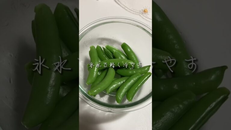 スナップエンドウの中華麹胡麻和え #発酵調味料 #腸内環境改善 #腸活レシピ