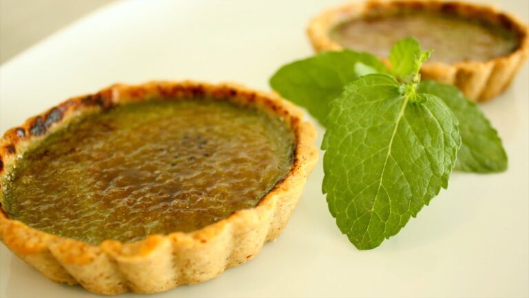 抹茶クレームブリュレタルト ♡ 抹茶焦糖布丁撻 ♡ Matcha Creme Brulee Tart ♡ Tarte Crème Brûlée au thé Matcha 😋