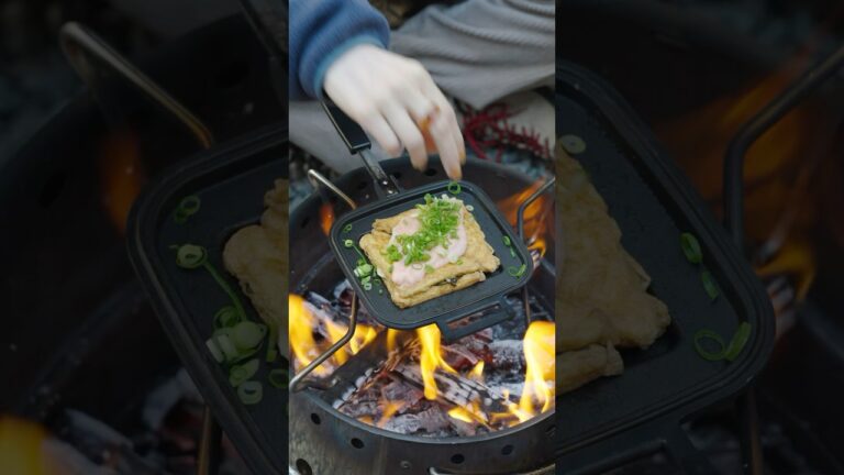 厚揚げサンドの明太マヨ（レシピは説明欄に記載）