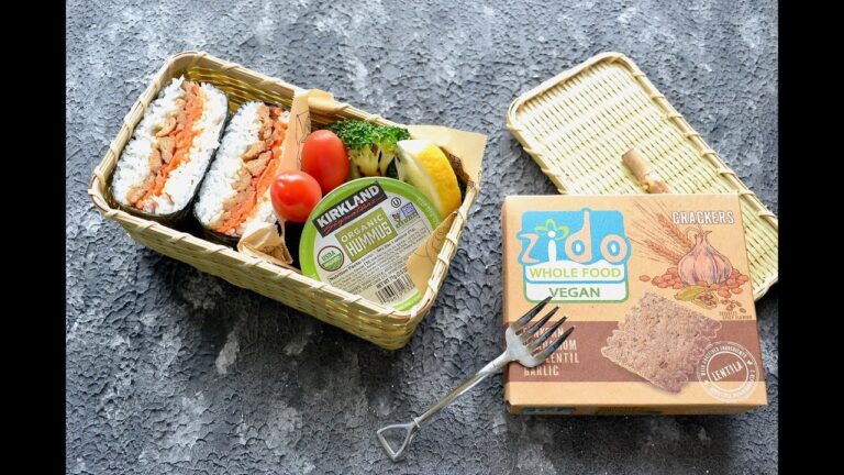 【お弁当作り】おにぎらず弁当の作り方〜How to make Japanese vegan bento lunch box〜