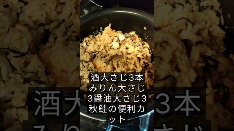 鮭とひじきの炊き込みごはん