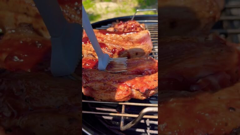 ジャックダニエルソースでスペアリブをBBQ!! #shorts #camping #bbq #キャンプ