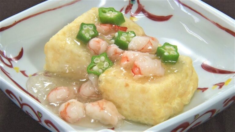 揚げだし豆腐えびあんかけ【キチキチキッチン】