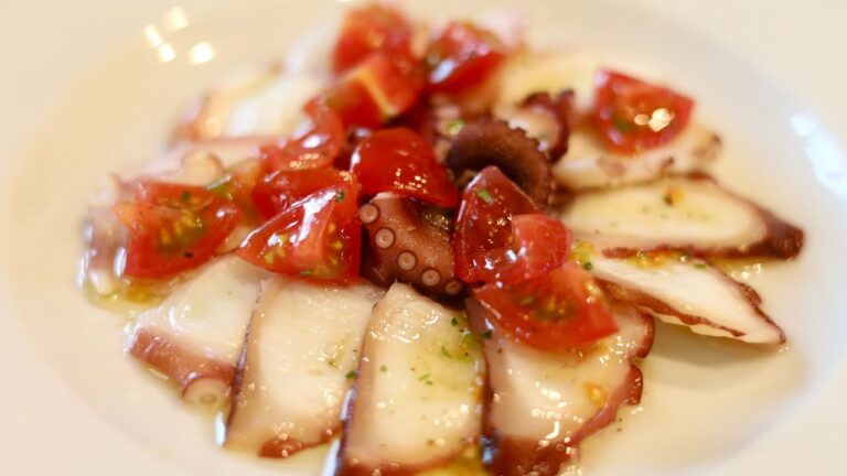 【簡単ゆでダコレシピ】5分で完成！ゆでダコの簡単カルパッチョの作り方