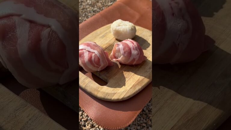 【レシピ】 簡単でめちゃくちゃ美味しい肉巻きおにぎり🌝