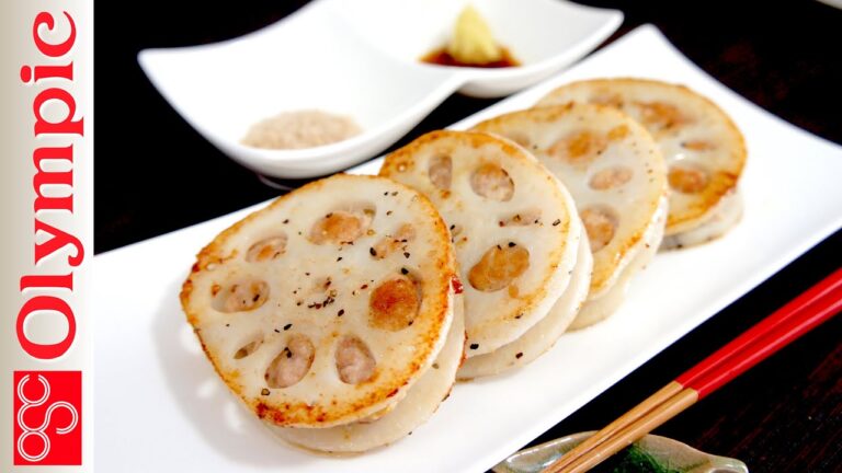 オリンピックの超簡単レシピ　れんこんのはさみ焼きの作り方