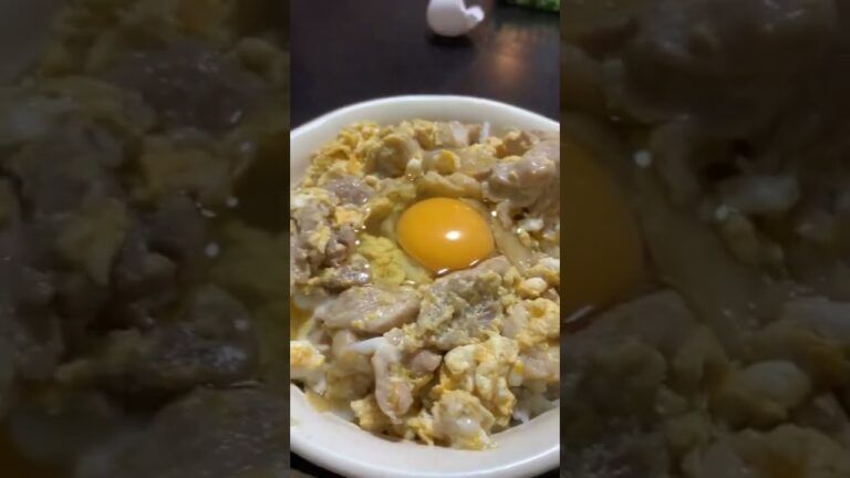 ほんだしの味噌汁と親子丼