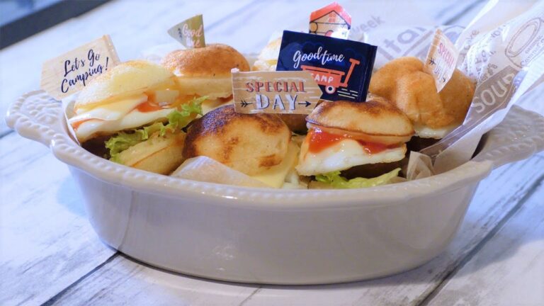 【たこ焼き器アレンジ】ミニハンバーガー Japanese home cooking