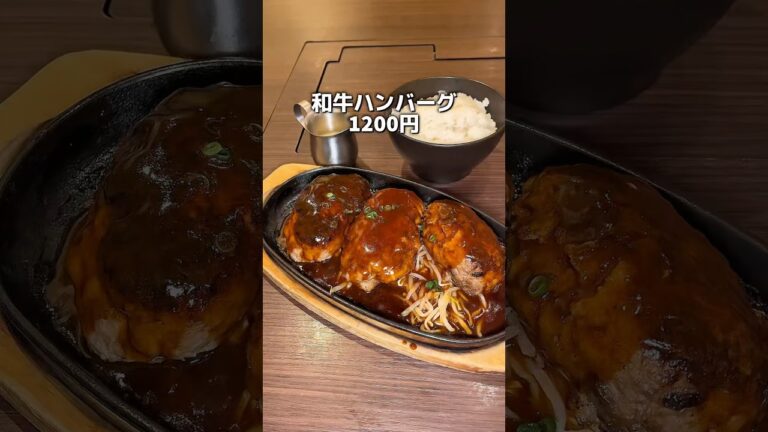 クオリティーが高すぎる大人気の和牛ハンバーグランチ 新宿　WAIGAYA #コスパ飯