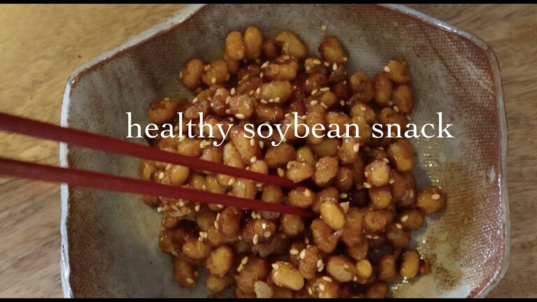 sweet soybean snack 大豆の甘辛揚げ、給食メニュー