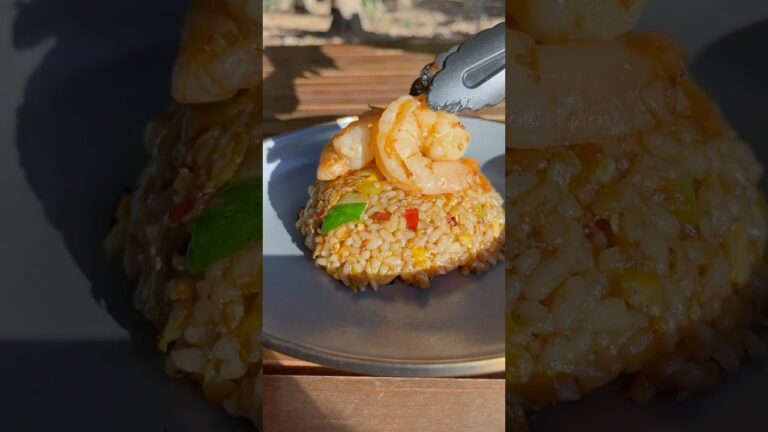 【キャンプ飯】絶品！炎のエビチャーハンを紹介します