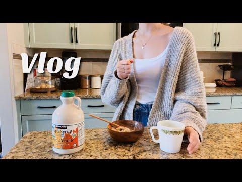 【子育て主婦Vlog】アップルシナモンオートミール/最高においしいてりやきソースとポークチョップ/コストコHAUL/ バゲットサンドイッチ🤤