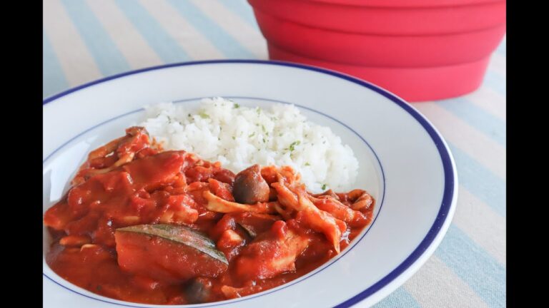 シリコンスチーマー　グラン『かぼちゃときのこの無水トマト缶カレー』