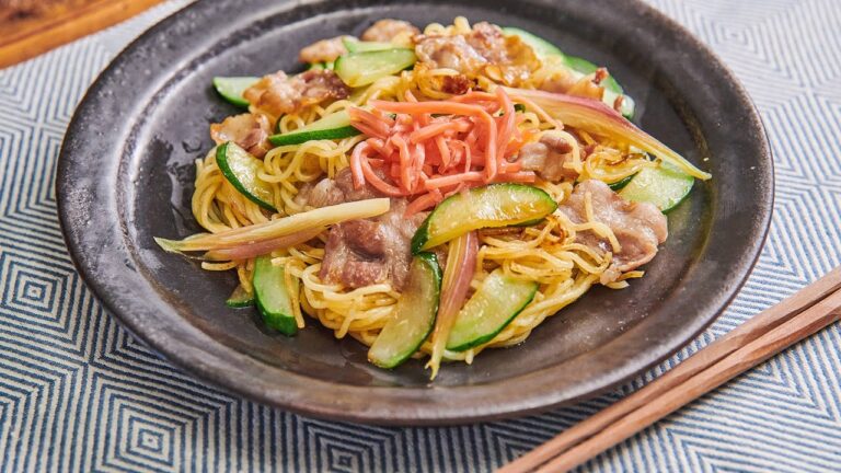 梅きゅう和⾵塩焼きそば