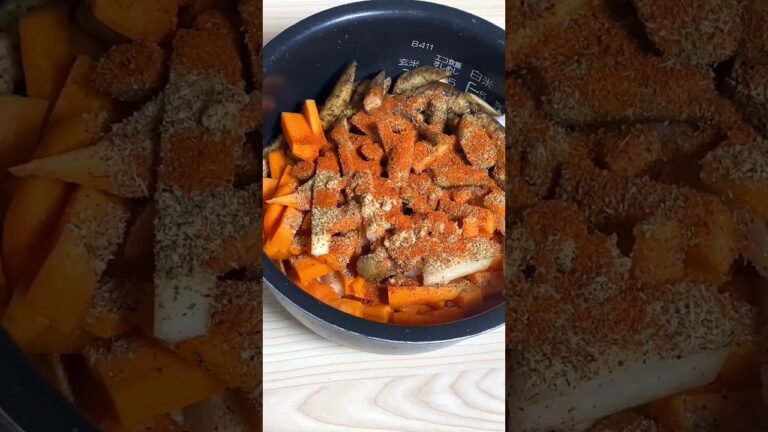 【炊飯器レシピ】昨日の余った野菜で作るきんぴらごぼう