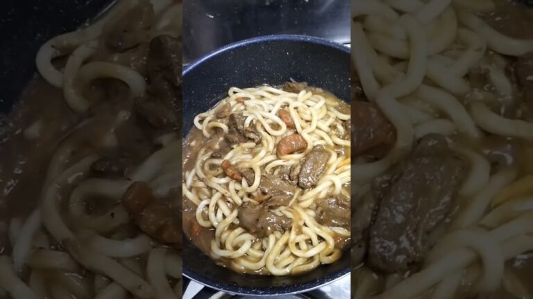 日曜#独身#カレーうどん 　庭師マルじゅんブログ🐕🐱🍝🥗🍽️