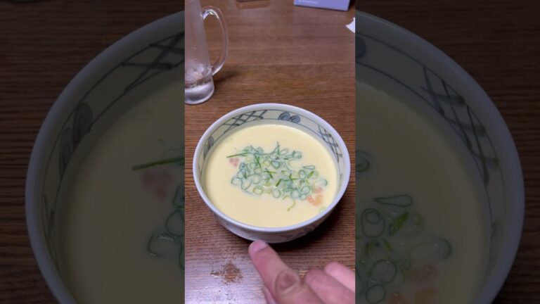 丼で作った茶碗蒸し。ぷるぷる