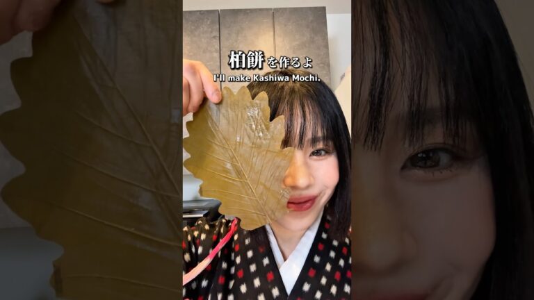 明日はこどもの日！柏餅作りました^ ^ #柏餅 #こどもの日 #mochi #shorts