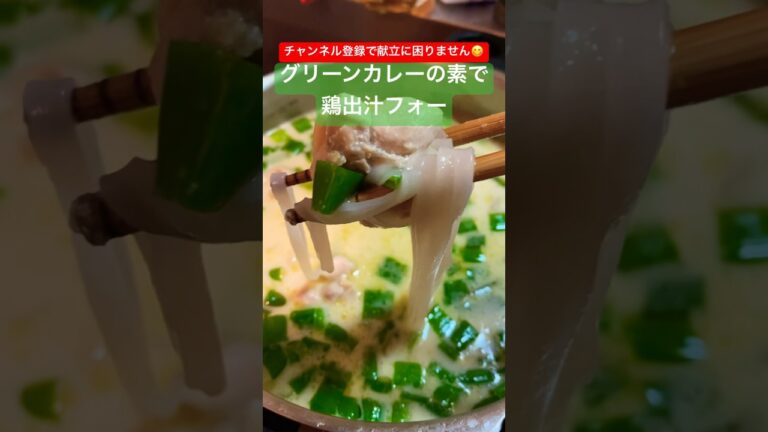 簡単鶏出汁グリーンカレーフォー #shorts