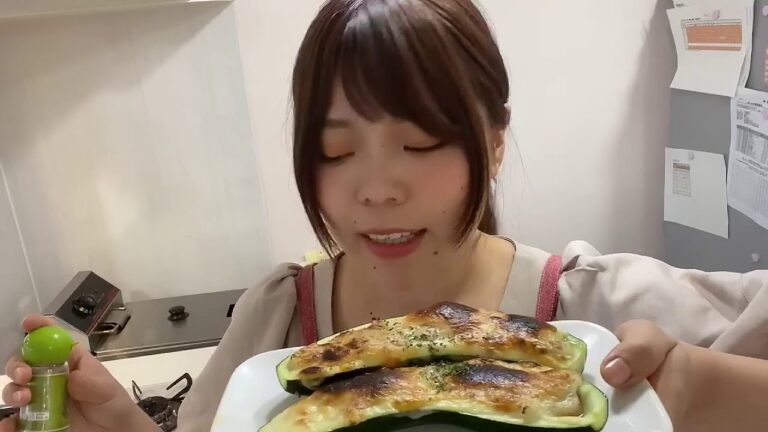 ズッキーニのチーズ焼き！アイドルめいどの日常-ろみチャン‐