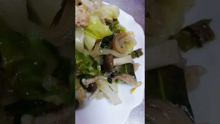 色々野菜炒め　ごま油　塩　コショウで　