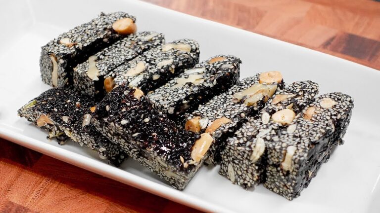 黒ゴマで作る韓国の伝統菓子！黒胡麻カンジョンを作ってみた！