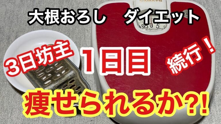 【大根おろしダイエット】　1 日目