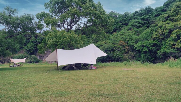 Family Vlog：GW3回目のキャンプは綾町でデイキャンプしてたこ焼き失敗（Snow Peak ヘキサエヴォ Pro.アイボリー／宮崎県綾町松原公園・川中自然公園）