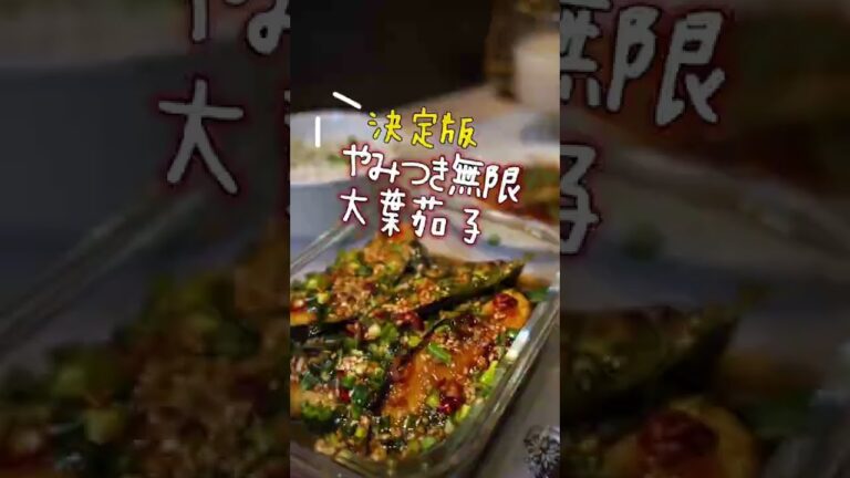 『やみつき大葉茄子』ウマすぎて無限に食べれる🍆