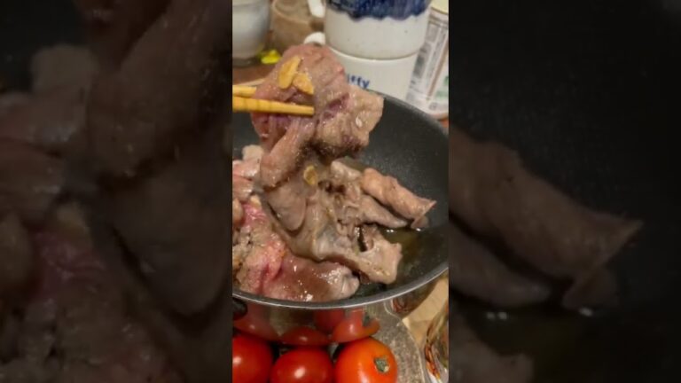 しゃぶしゃぶ用牛肉を鍋にぶち込んで焼いただけの頭の悪そうな料理をした