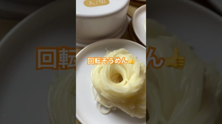 そうめん回してみたらこうですね。 #家庭料理  #shorts #パーティー
