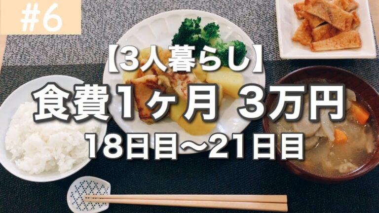 【食費節約】1ヶ月の食費3万円！今日の夕飯は？【その6】ズボラ健在