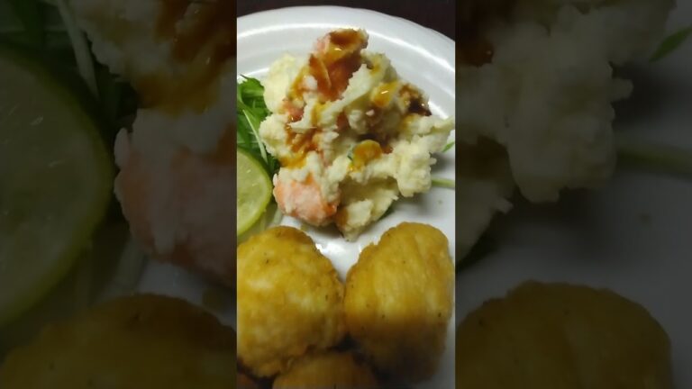 鶏肉ミンチにして、塩から揚げつくりました。