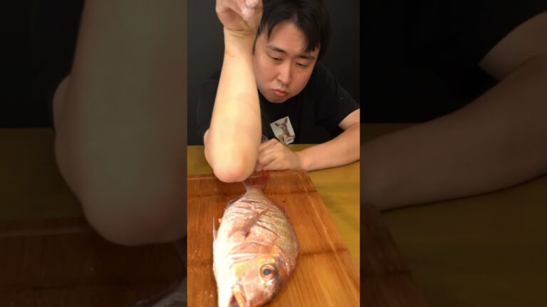 マダイの塩焼きができた