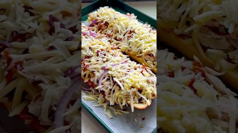 BBQ Chicken French Bread Pizza #bbqchickenpizza #bbqchicken #frenchbread