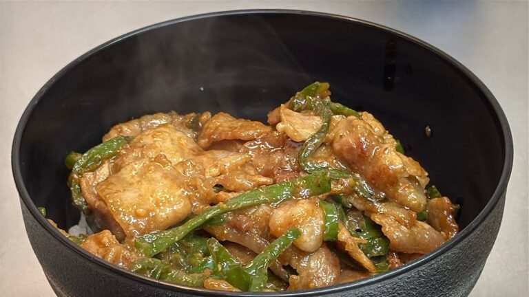 🔥【ご飯が止まらん】豚バラとピーマンの中華味噌炒め炒め🍚簡単・激うまおかず！