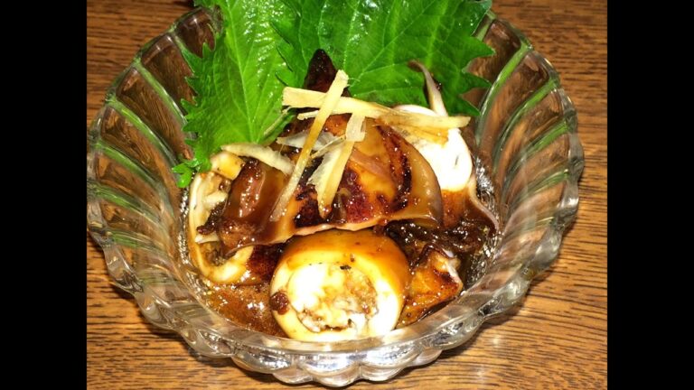 「子持ちヤリイカ煮付け」作り方