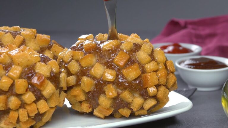 クルトン揚げ, レシピ, じゃがいも, ひき肉, 作り方, 揚げ肉団子, チーズ, マッシュポテト, ドイツ風, ガッツリ, 揚げ物, 料理, 肉団子, サイコロ, ちえとく,誰もが驚く肉団子に