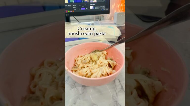 Creamy Mushroom Pasta Recipe|Quick & Easy Comfort Food #MushroomPasta #PastaRecipe #food #aesthetic
