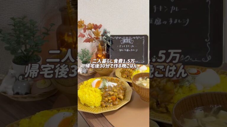【帰宅後30分】ドライチキンカレー🍛 #簡単レシピ #節約料理 #料理 #時短ごはん #料理動画 #時短クッキング #節約ごはん #時短料理 #おうちごはん #簡単ごはん #ズボラ飯 #ドライカレー