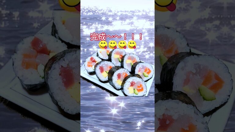 【恵方巻き、巻きずし】巻き方ショートバージョン#shorts
